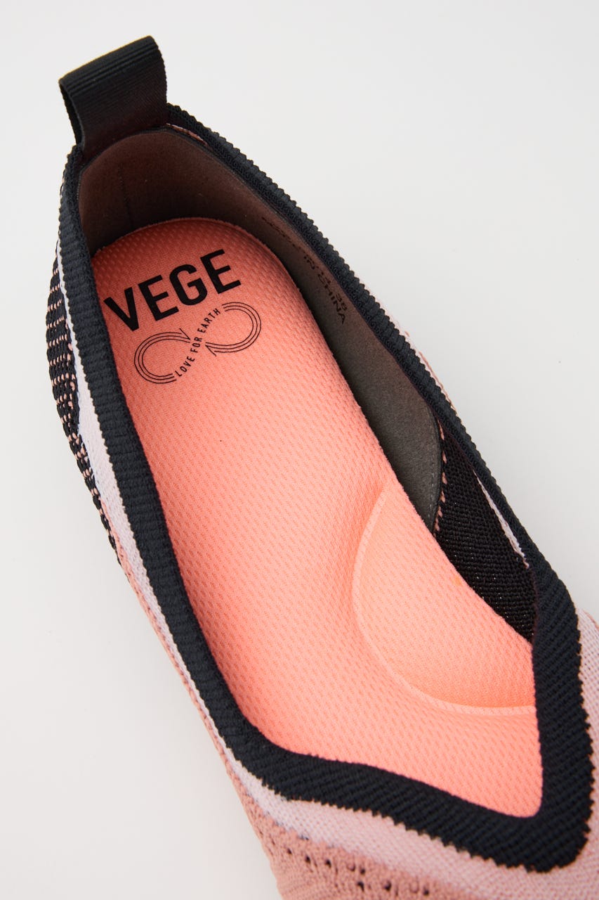 【VEGE】MIRAGE フラットシューズ PNK 37