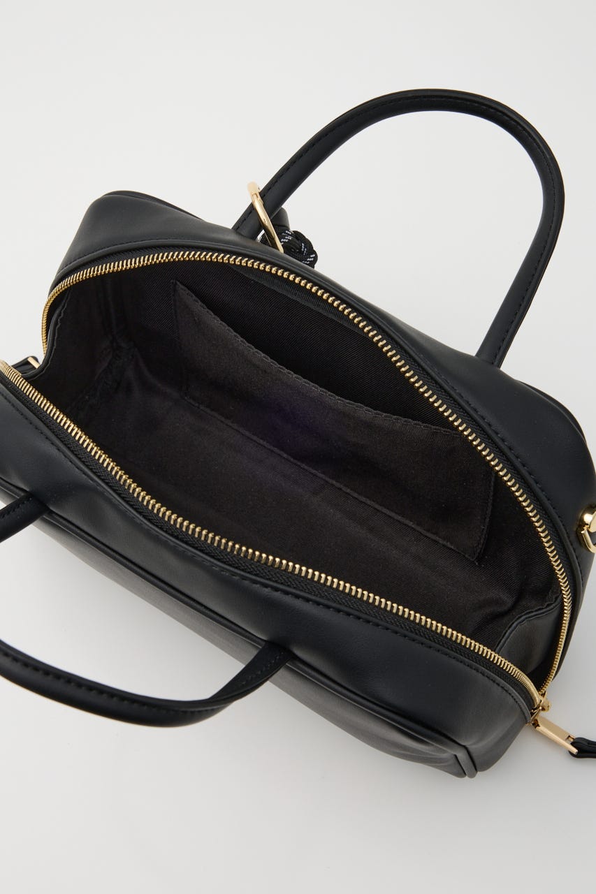 【SHEL'TTER SELECT】チャーム付き横長ボストンバッグ BLK FREE