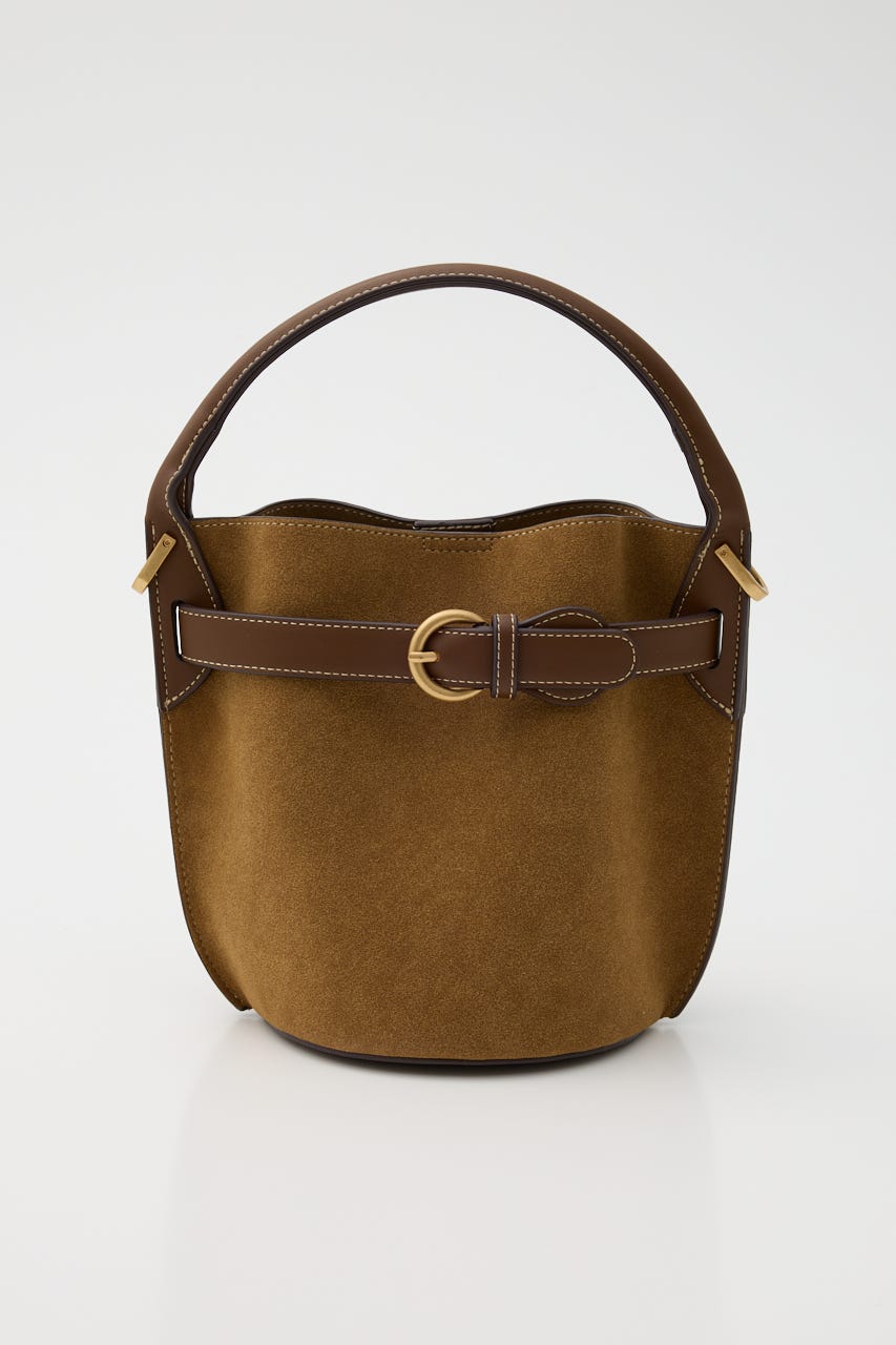 【SHEL'TTER SELECT】ベルトディティールバケットバッグ CAM FREE