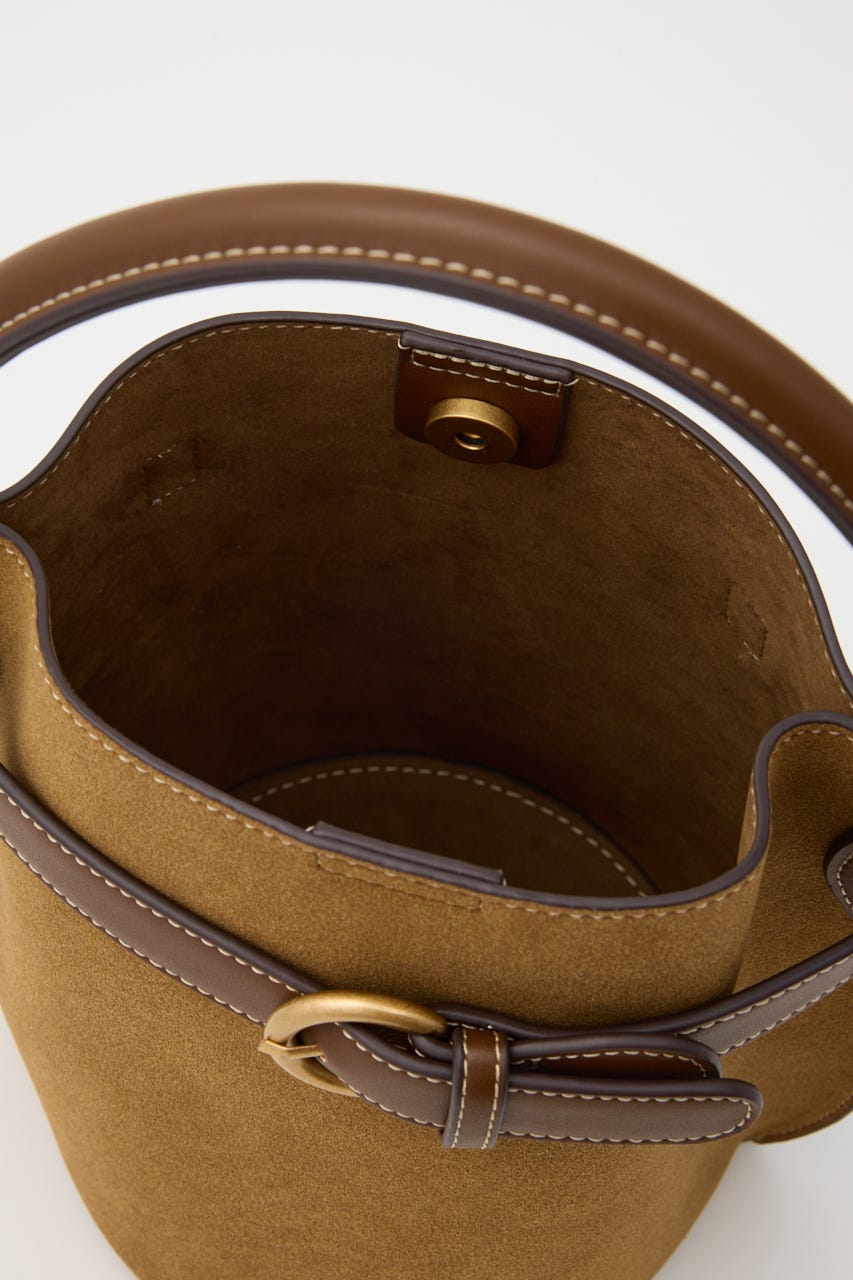 【SHEL'TTER SELECT】ベルトディティールバケットバッグ CAM FREE