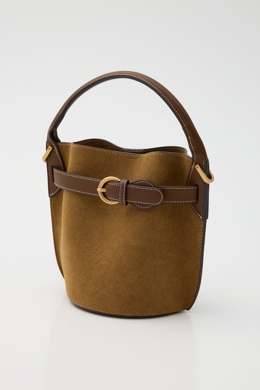 【SHEL'TTER SELECT】ベルトディティールバケットバッグ CAM FREE