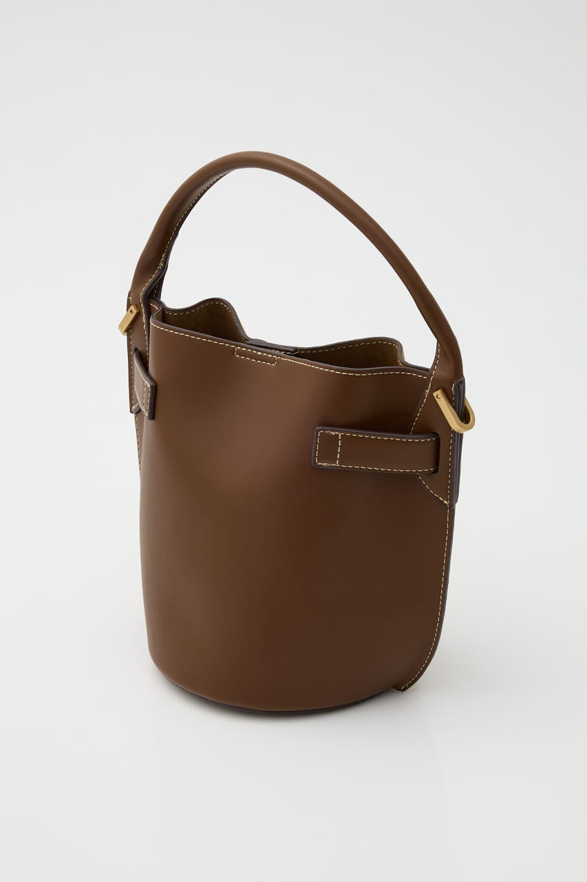 【SHEL'TTER SELECT】ベルトディティールバケットバッグ CAM FREE