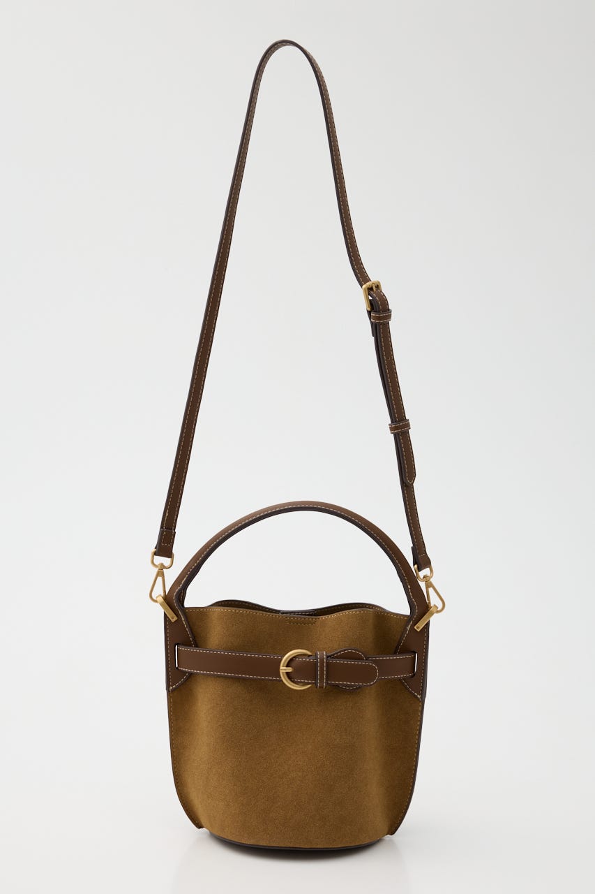 【SHEL'TTER SELECT】ベルトディティールバケットバッグ CAM FREE