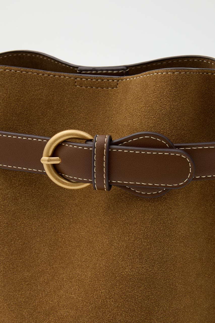 【SHEL'TTER SELECT】ベルトディティールバケットバッグ CAM FREE