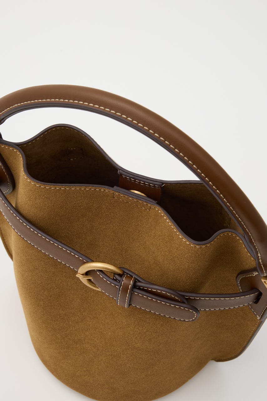 【SHEL'TTER SELECT】ベルトディティールバケットバッグ CAM FREE