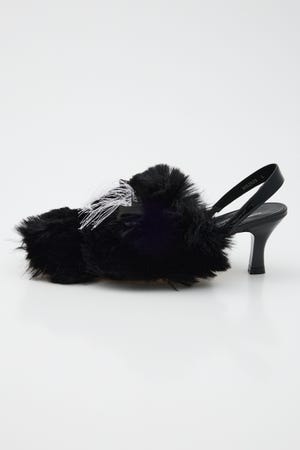 【MAISON MAVERICK PRESENTS】Furry Slingback パンプス