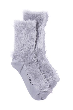 【YUQRI】Faux fur ソックス