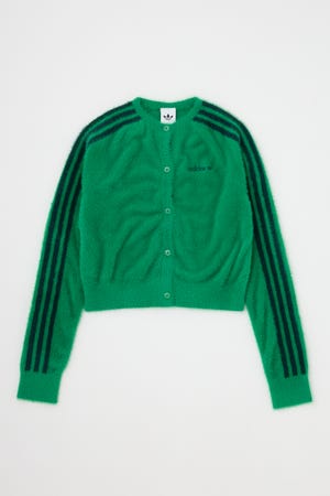 【adidas Originals】フラッフィー ニットカーディガン