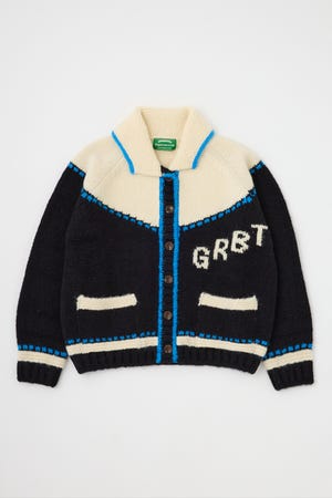 【GREEN BUTTER】Elbow Jacquard Cowichan カーディガン