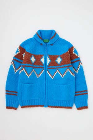 【GREEN BUTTER】Big Dia Cowichan カーディガン