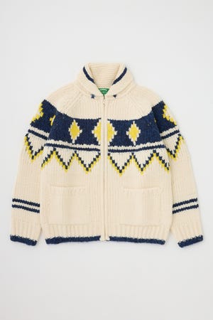 【GREEN BUTTER】Big Dia Cowichan カーディガン