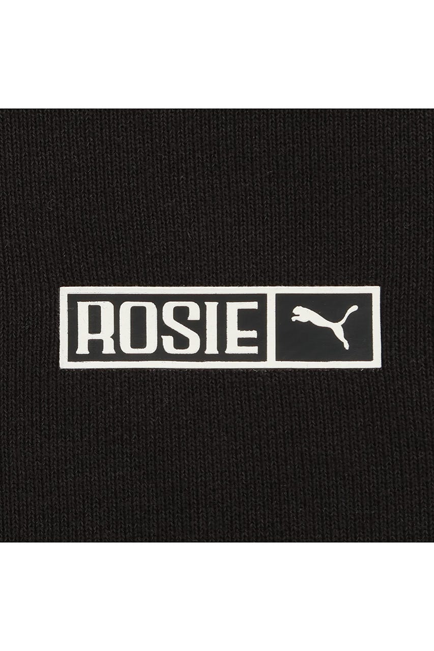 【PUMA】ウィメンズ PUMA x ROSE T7 オーバーサイズ フルジップ フーディ BLK S
