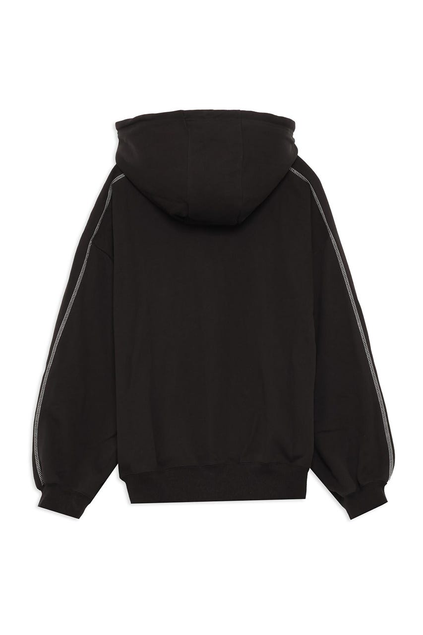 【PUMA】ウィメンズ PUMA x ROSE T7 オーバーサイズ フルジップ フーディ BLK S