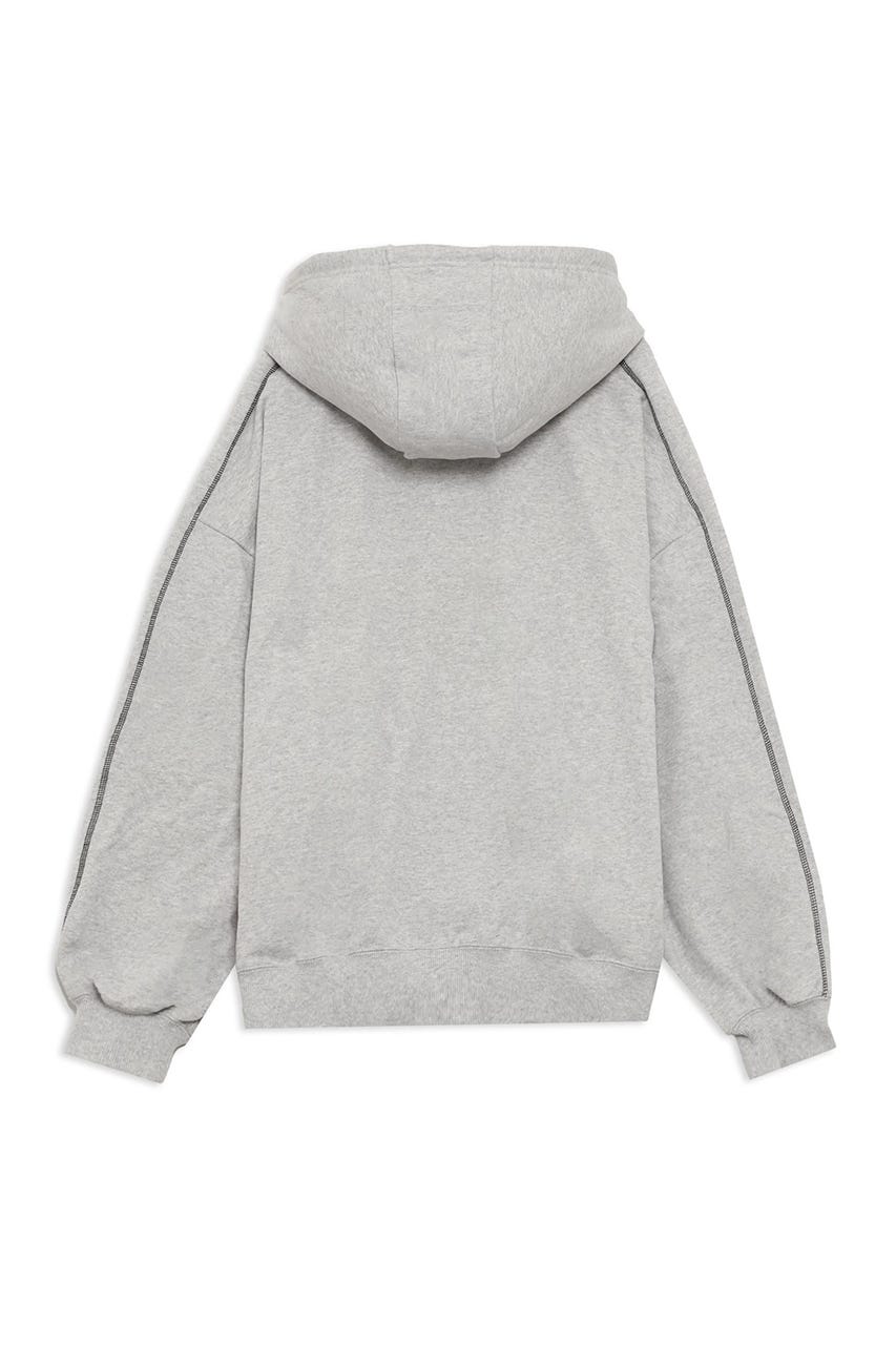 【PUMA】ウィメンズ PUMA x ROSE T7 オーバーサイズ フルジップ フーディ GRY S