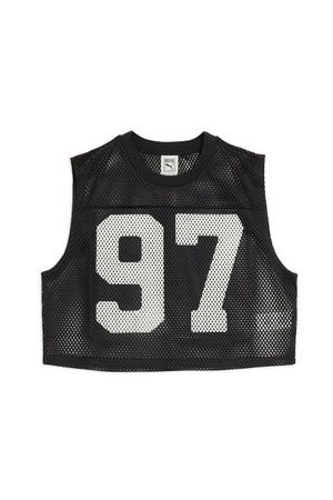 【PUMA】ウィメンズ PUMA x ROSE リラックスド メッシュ トップ