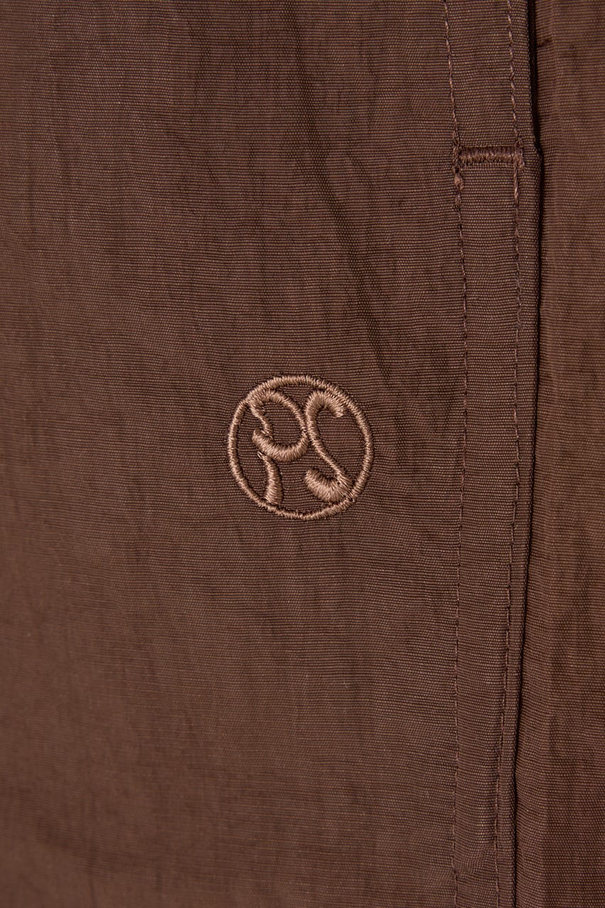 【PISCESS】ソリッド ナイロン ショーツ BRN FREE