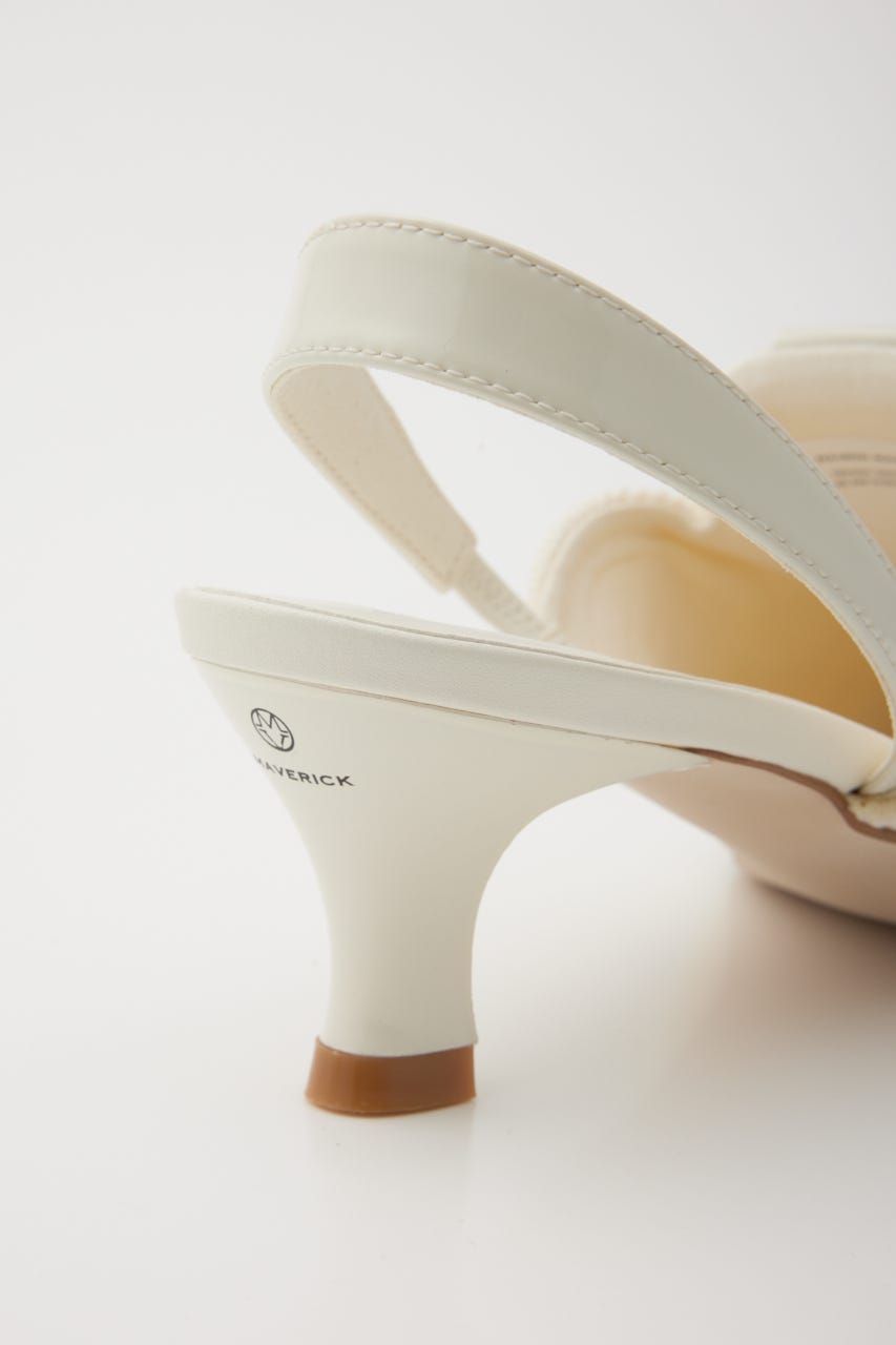【MAISON MAVERICK PRESENTS】ニットレースアップヒールスニーカー WHT S