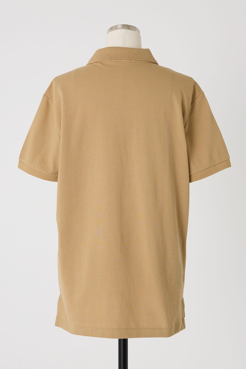 【POLO RALPH LAUREN】カスタム スリム フィット メッシュ ポロシャツ BEG M