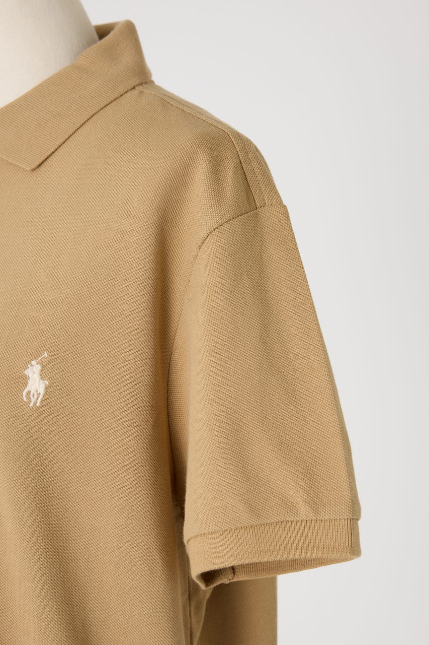 【POLO RALPH LAUREN】カスタム スリム フィット メッシュ ポロシャツ BEG M