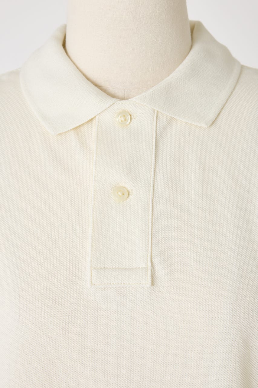 【POLO RALPH LAUREN】カスタム スリム フィット メッシュ ポロシャツ O/WHT M