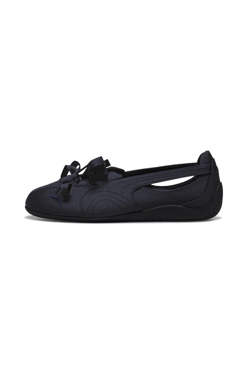 【PUMA】スピードキャット バレエ ノヴァ サテン スニーカー NVY 24.5cm