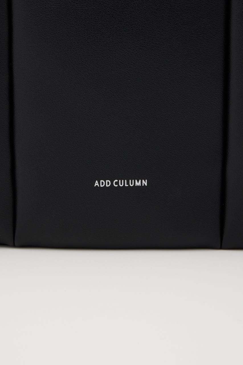 【ADD CULUMN】PUFF SOFT SHLD バッグ BLK FREE