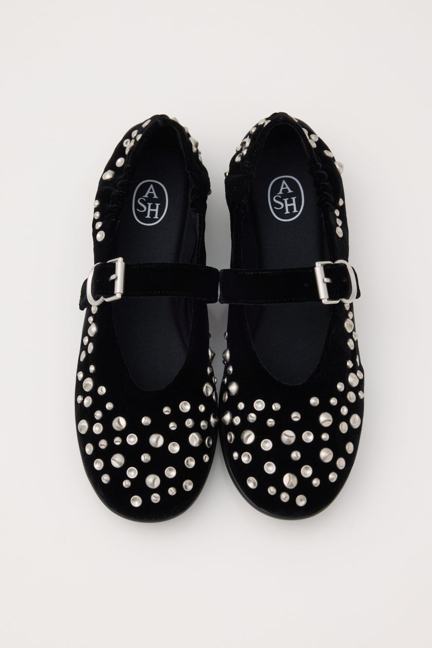 【ASH】MIMOSA スタッズパンプス BLK ３８