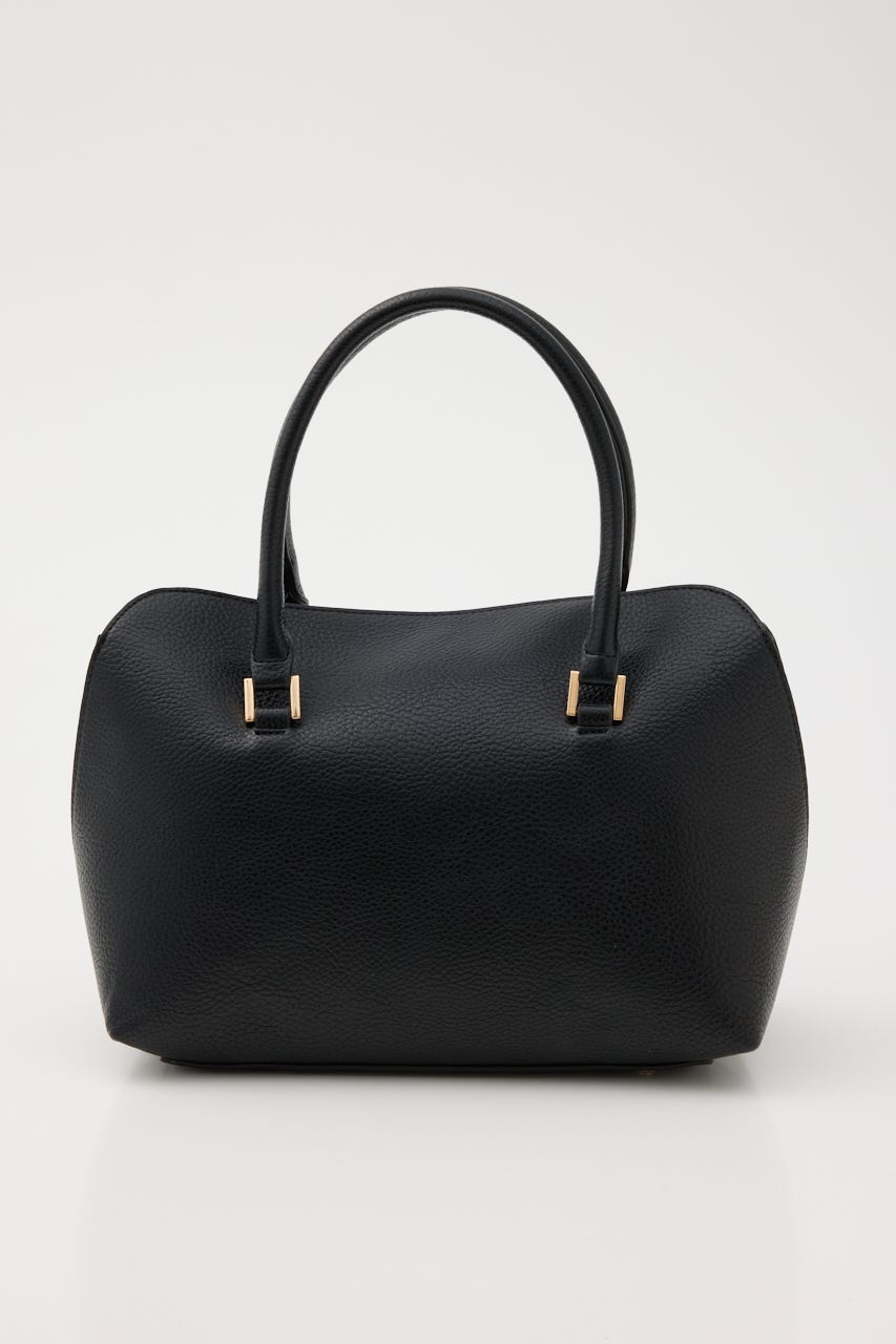 【SHEL'TTER SELECT】チャーム付フラップボストンバッグ BLK FREE