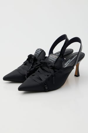 【MAISON MAVERICK PRESENTS】ファーレースアップスニーカーヒール