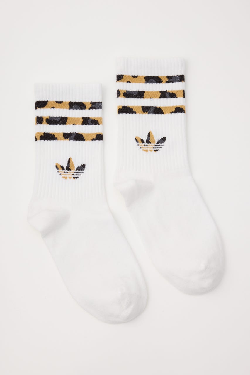 【adidas Originals】レオパード クルーソックス 2足組 Multi_1 S