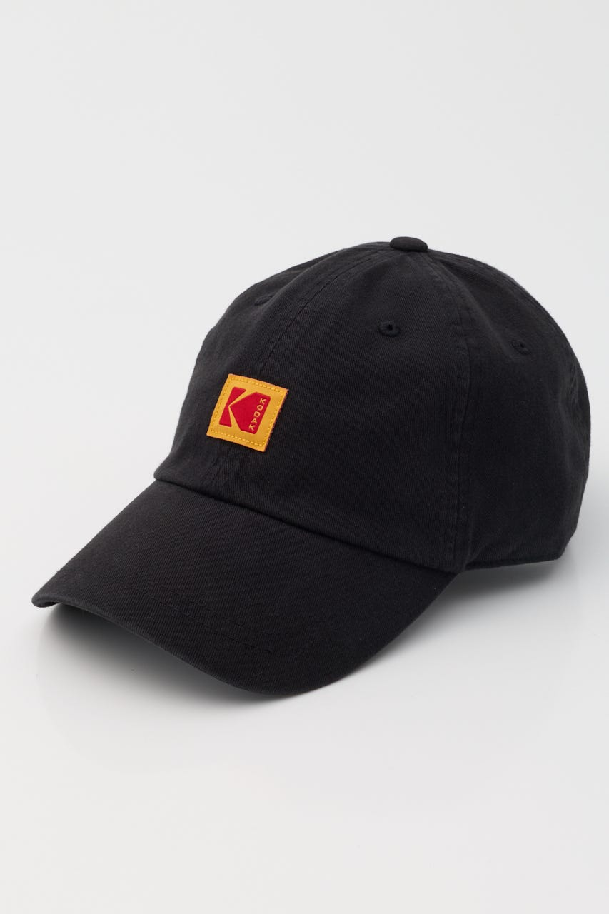 【Kodak】リラックスフィットスクエアロゴボールキャップ BLK FREE