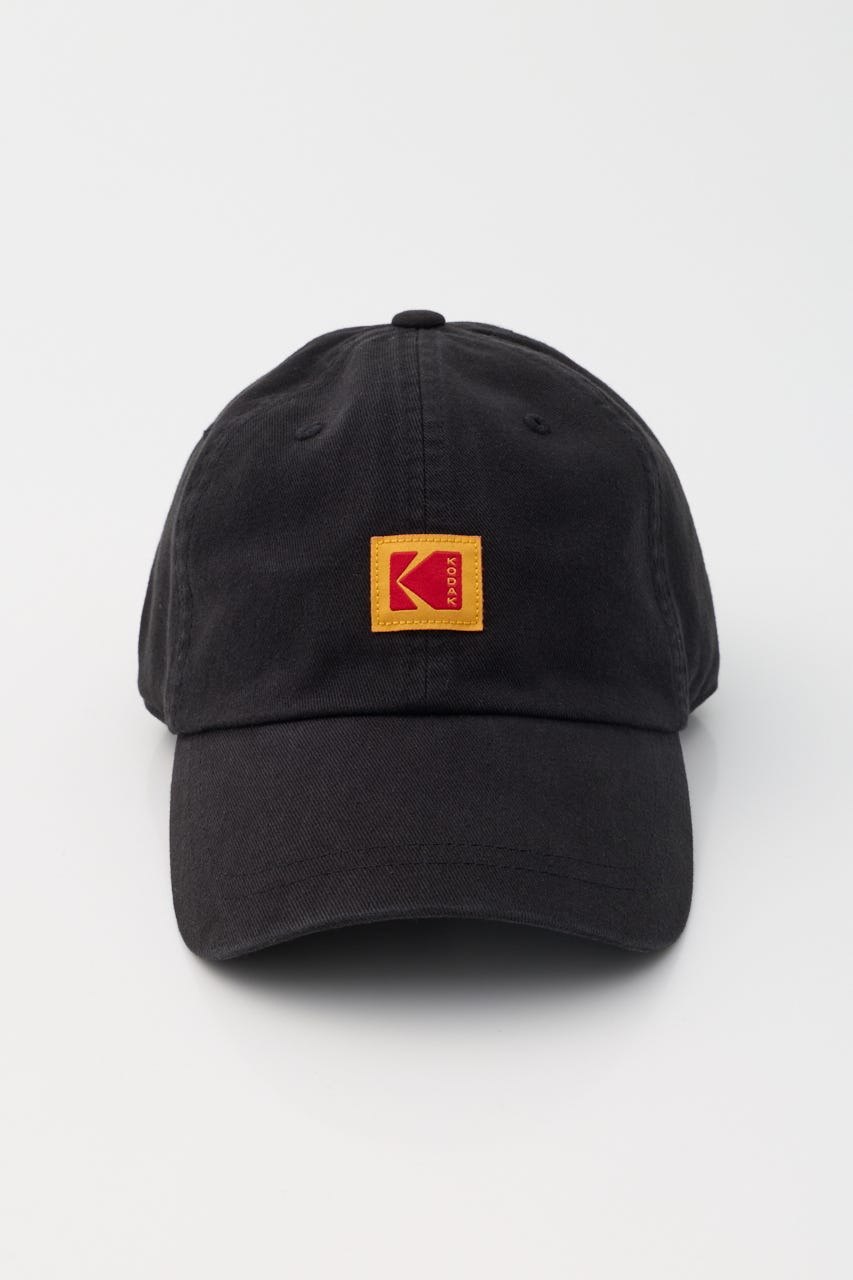 【Kodak】リラックスフィットスクエアロゴボールキャップ BLK FREE