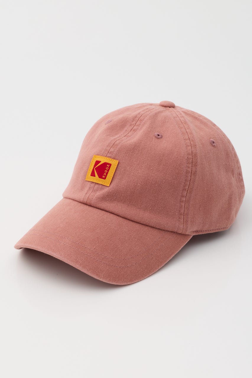 【Kodak】リラックスフィットスクエアロゴボールキャップ PNK FREE