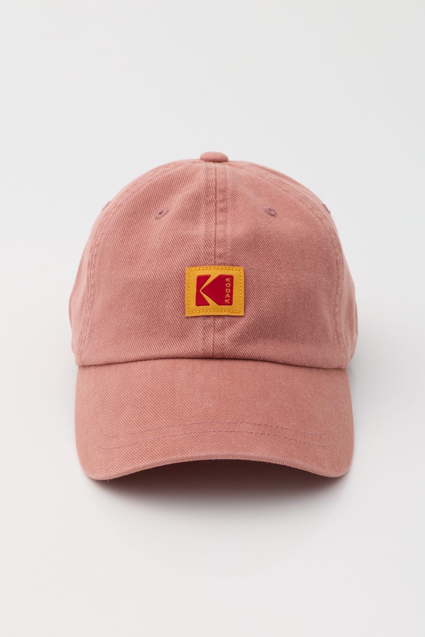 【Kodak】リラックスフィットスクエアロゴボールキャップ PNK FREE