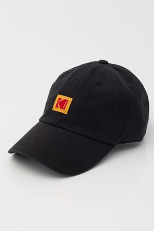 【Kodak】リラックスフィットスクエアロゴボールキャップ