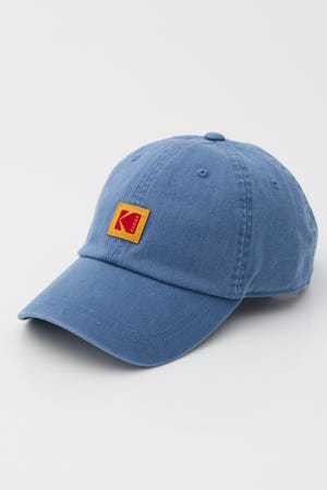 【Kodak】リラックスフィットスクエアロゴボールキャップ