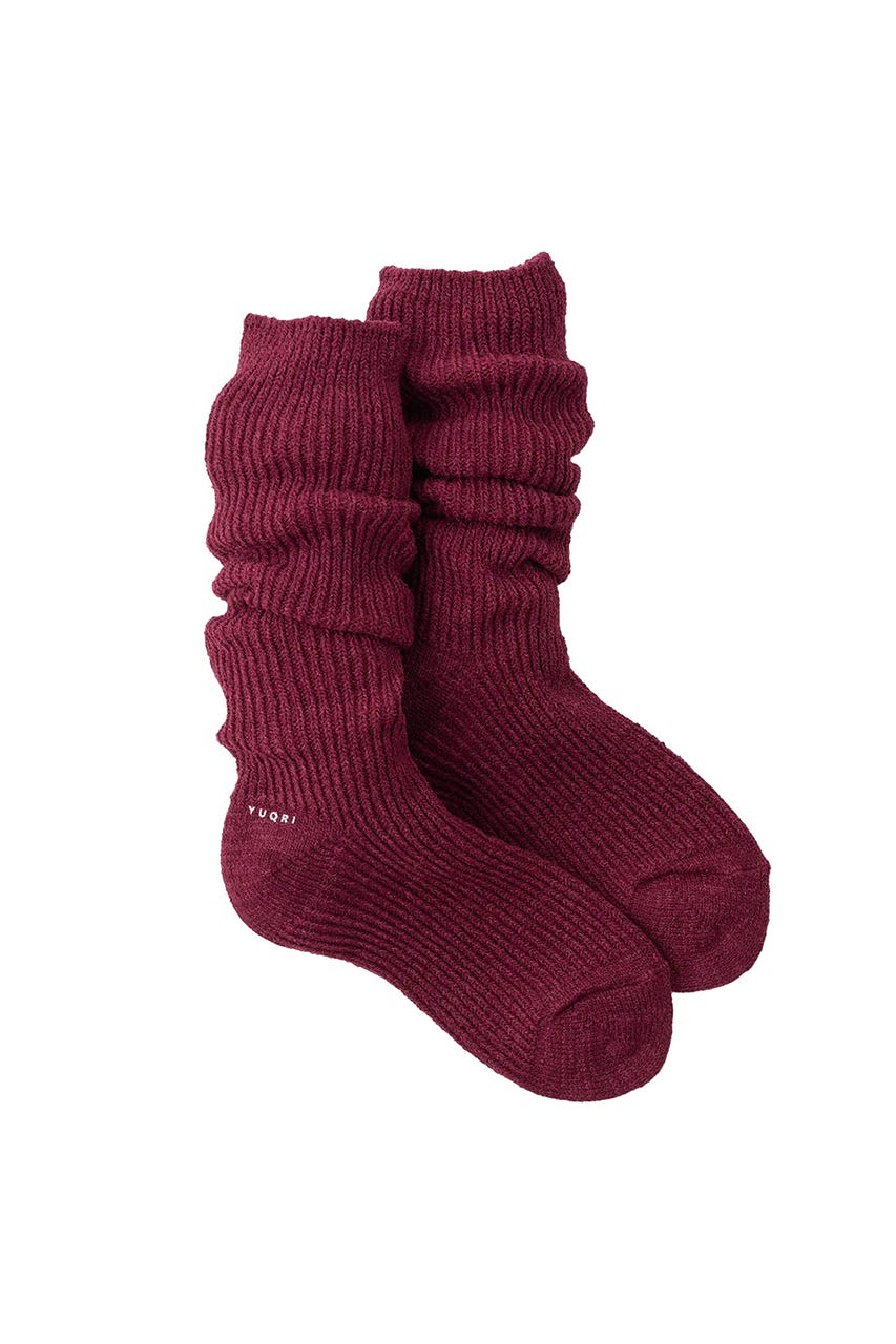 【YUQRI】Crispy warm ソックス BRD FREE