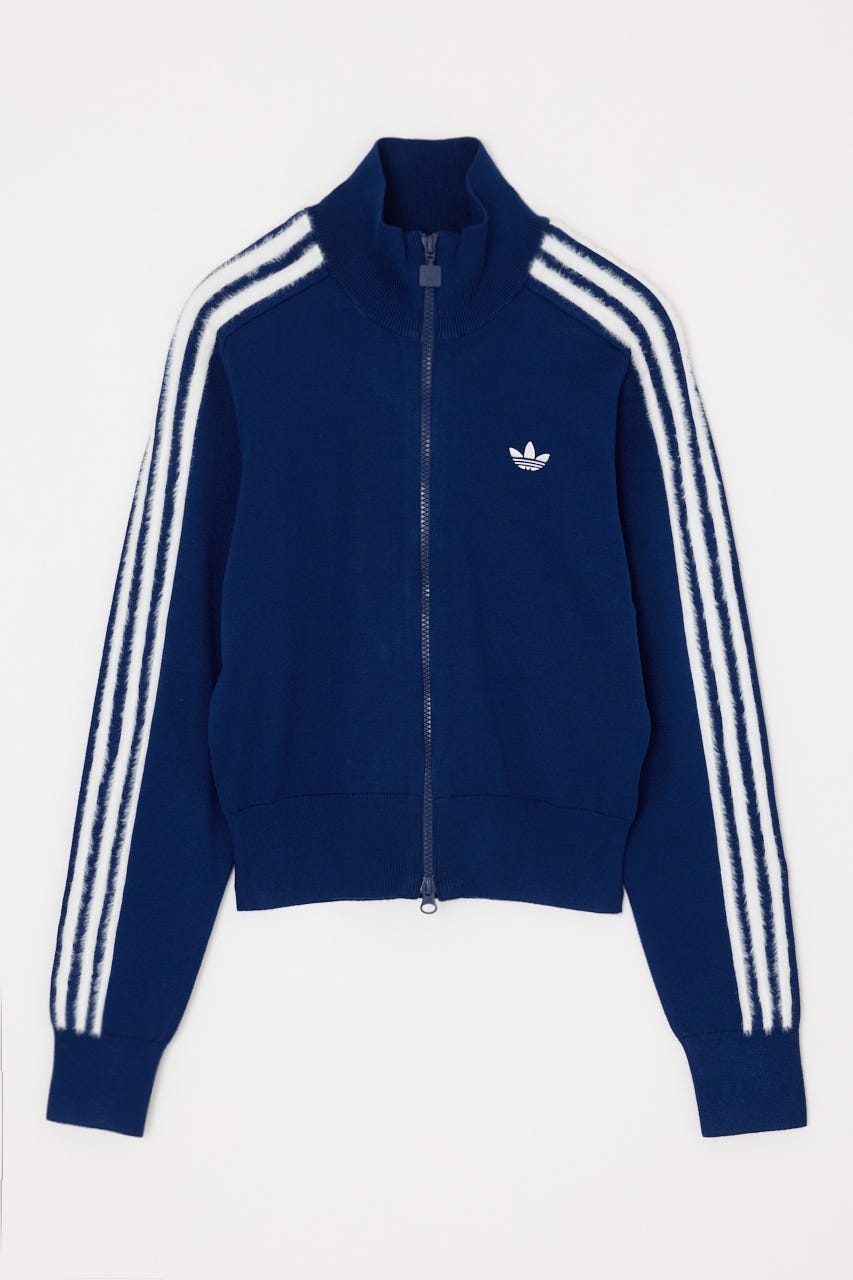 【adidas Originals】ニット ファイヤーバード トラックトップ NVY M