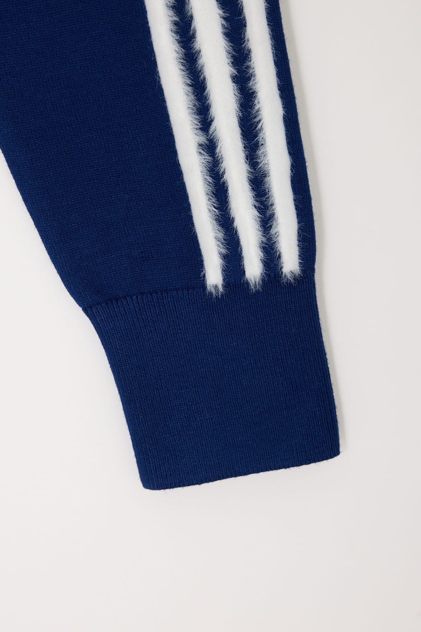 【adidas Originals】ニット ファイヤーバード トラックトップ NVY M