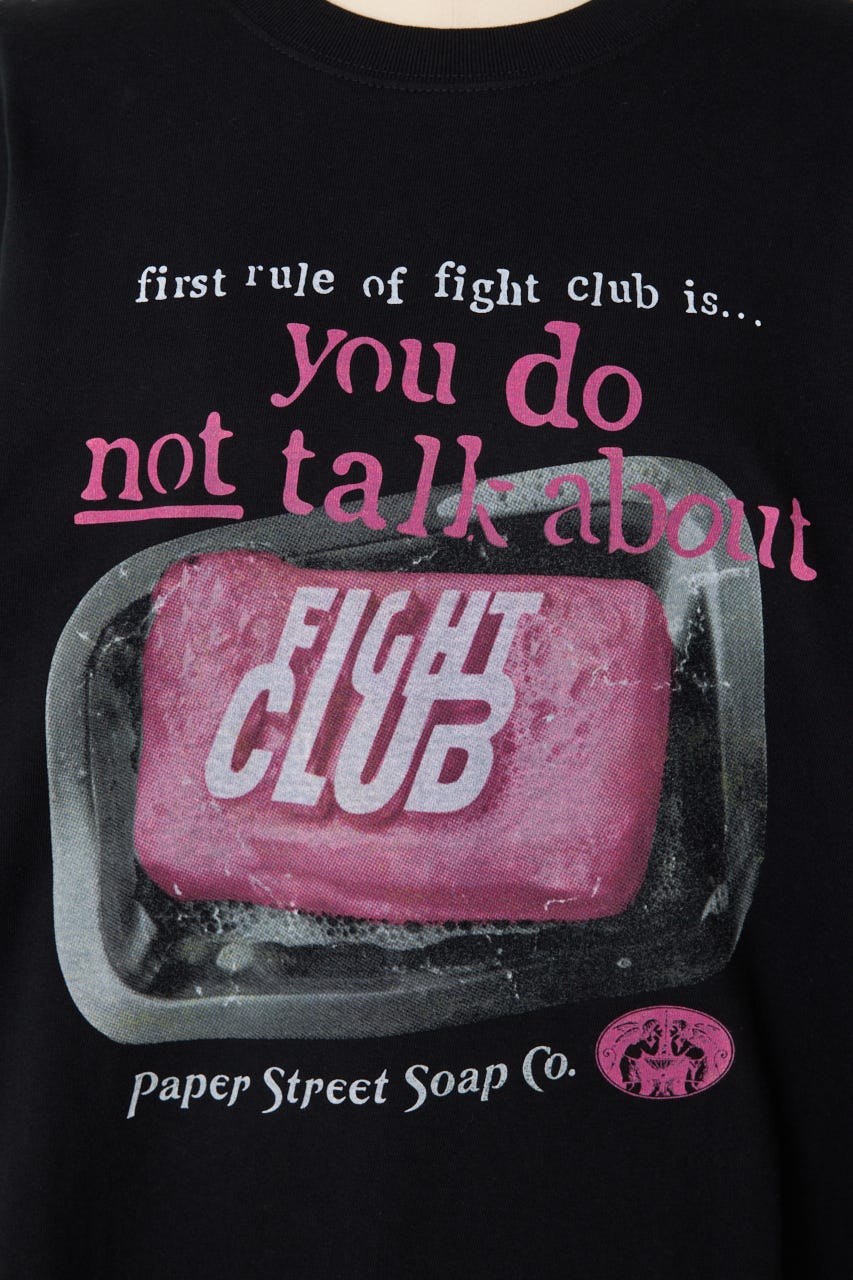 【GOOD ROCK SPEED】FIGHT CLUB  ロングTEE BLK FREE
