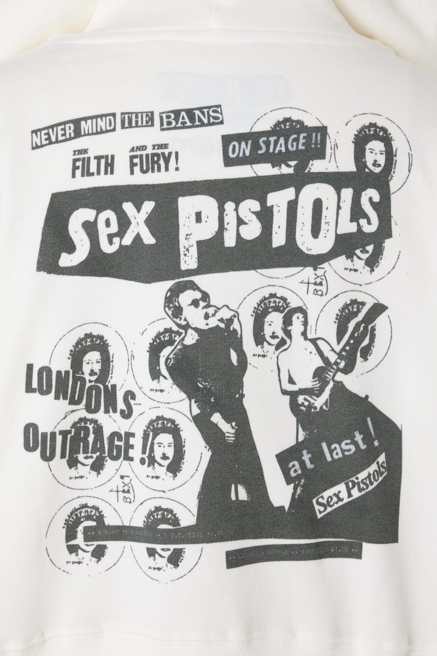 【REPLIC＠RT】SEX PISTOLS FULL ジップパーカー IVOY FREE