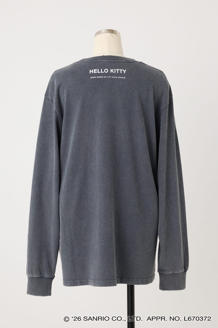 【REPLIC＠RT】BLACK KITTY ロングスリーブシャツ C.GRY M