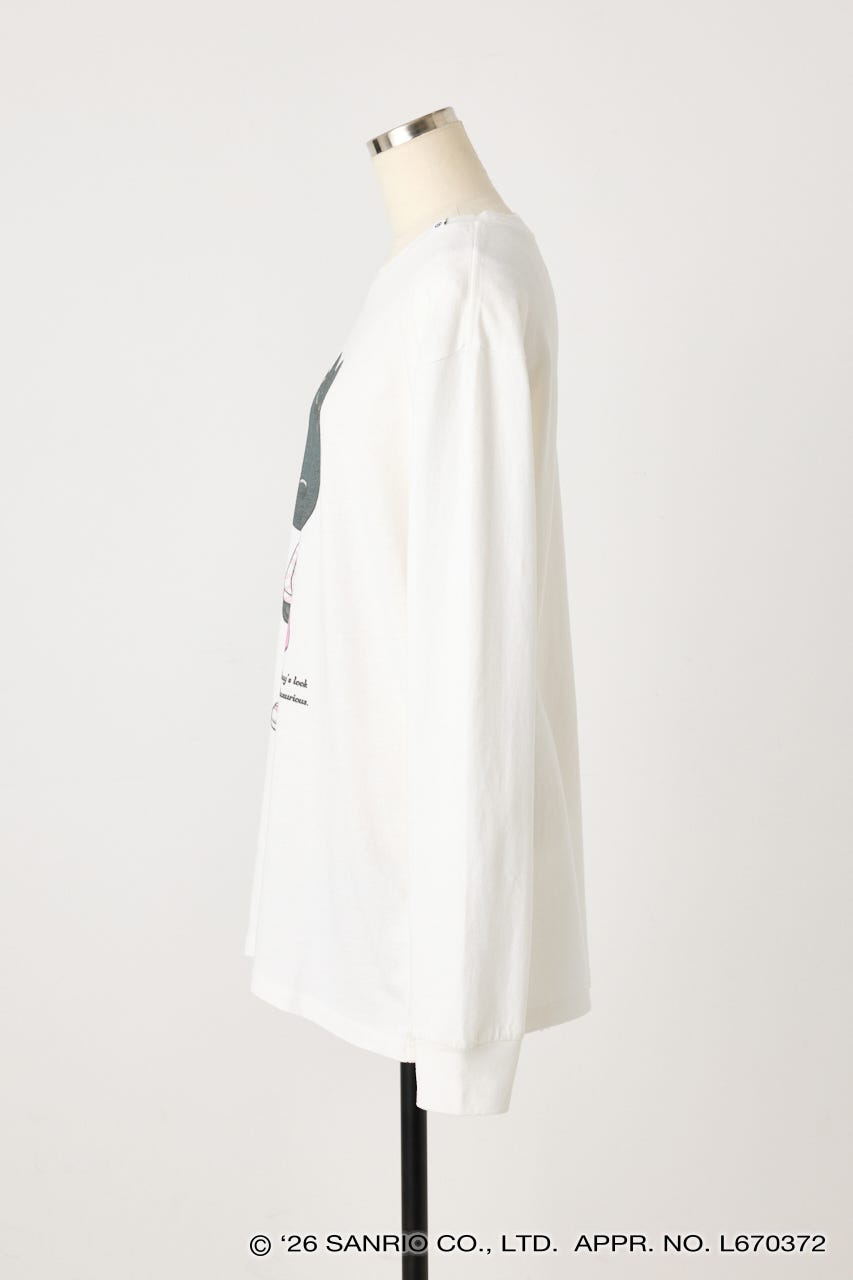 【REPLIC＠RT】BLACK KITTY ロングスリーブシャツ WHT M