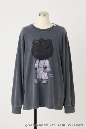【REPLIC＠RT】BLACK KITTY ロングスリーブシャツ