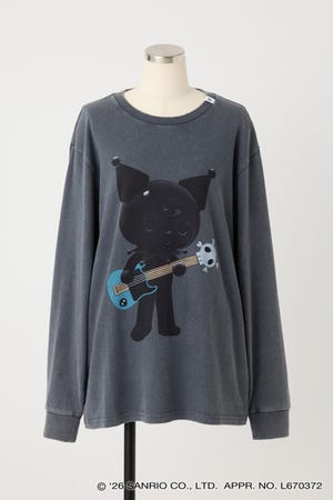 【REPLIC＠RT】BLACK KUROMI GUITAR ロングスリーブシャツ