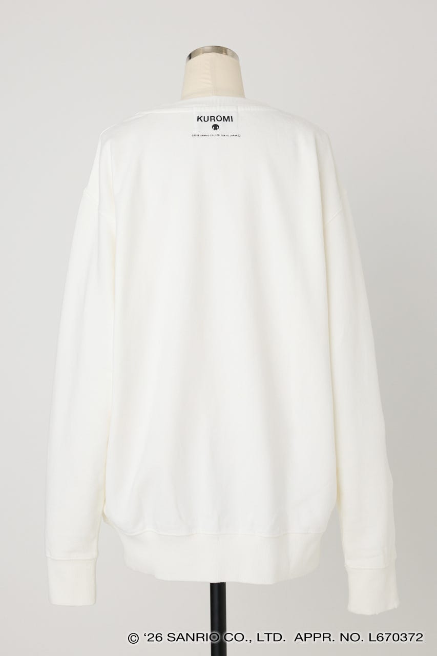 【REPLIC＠RT】BLACK KUROMI クルーネックスウェット WHT M