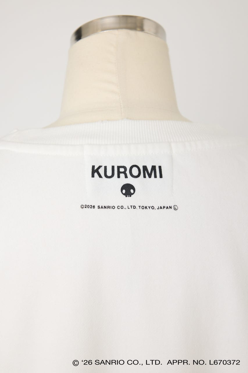 【REPLIC＠RT】BLACK KUROMI クルーネックスウェット WHT M