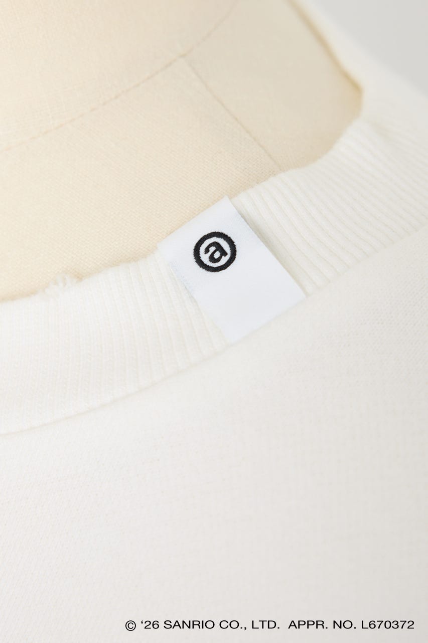 【REPLIC＠RT】BLACK KUROMI クルーネックスウェット WHT M