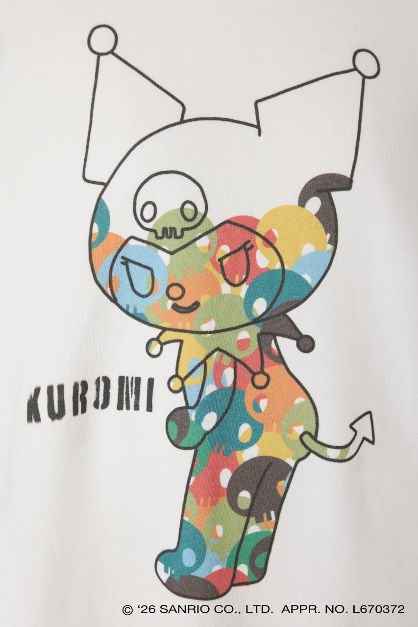 【REPLIC＠RT】BLACK KUROMI クルーネックスウェット WHT M