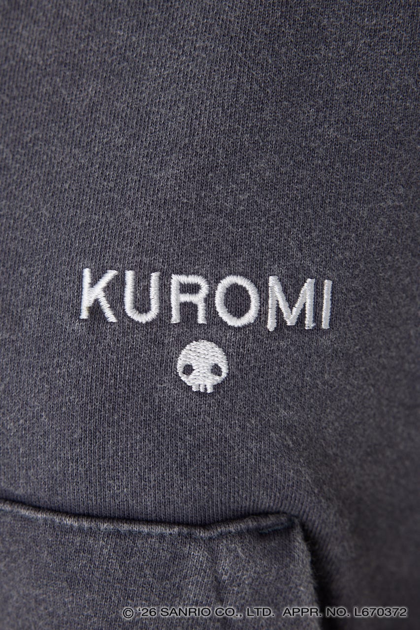 【REPLIC＠RT】BLACK KUROMI GUITAR ジップパーカー C.GRY FREE
